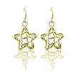 Floral Stars Golden Earring
