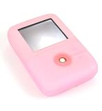 Creative Lab Zen V and V Plus Premium Silicone Skin Case w/ Detchable Belt Clip - 6 Color Options, PINK