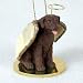 Chocolate Lab Angel Ornament
