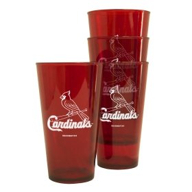 St. Louis Cardinals Plastic Pint Glass Set