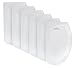 Ateco 1320 2-in-1 Bowl Scraper/Icing Smoother Set, 6-Pieces, Flexible Food-safe Plastic
