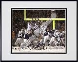 Adam Vinatieri, &acute; Game Winning Field Goal 2001 Divisional Playoffs &acute; Double Matted 8 &acute; X 10 &acute; Photograph in Black Anodized Aluminum Frame - B00016MM9A
