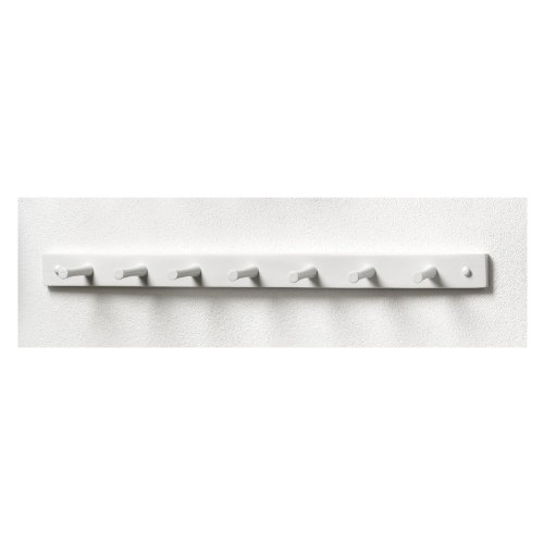 See Seven Peg Rack Finish: White