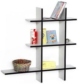 Trista - [New Breed-A] Leather Cross Type Shelf / Bookshelf / Floating Shelf (5 pcs)