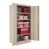 Cleaning Supplies Storage Cabinet 72 x 36 x 24, Putty (TNN1480CPY)
