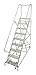 Cotterman 1714R3242A1E24B4W4C1P3 - Rolling Ladder Steel 182In. H. Gray