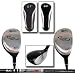 Sports : Confidence Graphite Hybrid Rescue Wood Golfschlaeger - 3 Lofts, Herren Rechtshaender, 18 Grad