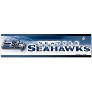 NFL Football Seattle Seahawks Bumper Sticker (2-Pack)