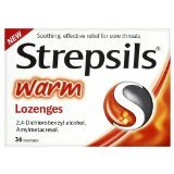Strepsils Warm Soothing Effective Relief for Sore Throat 36 Lozenges