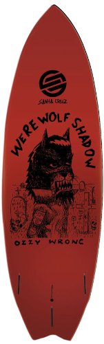 Santa Cruz 6'4 Ozzie Wright Surfboard, Werewolf Shadow