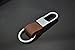 ChuangYi Gift Clip on Belt Loops Pants Buckle leather Polished Sliver Keyring Keychain Car Key Chain Ring Key Brown