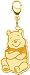 14k Gold Disney Winnie The Pooh Bear Charm Jewelry 29mm