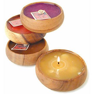 Hawaiian Monkey Pod Candle Gift Set
