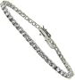 Sterling Silver Thin Line CZ Tennis Bracelet