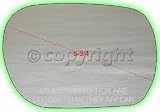 MIRROR GLASS infiniti Q45 q-45 02 view rh