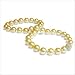 10.3x13.5mm Round Golden South Sea Pearl Necklace