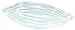 Clear Spanish Recycled Glass Small Leaf Server 21" x 9"