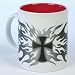 Kitchen & Housewares : Cross With Flames Ceramic Mug