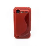 HTC Droid Incredible 2 S-Line Wave Gel Case and Ultra Clear Screen Protector Kit - Red
