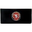 San Francisco 49ers Embossed Leather Checkbook Cover - NFL Football Fan Shop Sports Team Merchandise