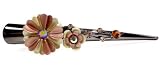Orange Flower Power Swarovski Alligator Clip