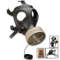Israeli Issue Gas Mask with Drinking Tube & Sealed Filter