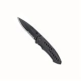 Buck 198BKX Mantis TM, Black Oxide, Partially Serrated, Frame Lock Folding Knife