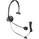 Hands-Free Headset, 4 ft cord, 2.5mm connection, Reversible L/R, Adj Mic;Adjustable microphone