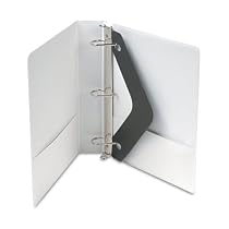 Wilson Jones Line Basic D-Ring 8 1/2 x 11 Inch 1 1/2 Inch Capacity White View Binder (W386-34WA)