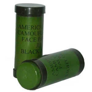 ProForce G.I. Style Face Paint Stick, Jungle, Green & Black
