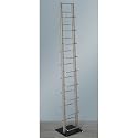 LOUNGE DESIGN CD STÄNDER REGAL retro style metall kult rack silber