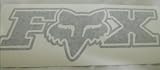 Fox Racing Decal Sticker (New) Chrome