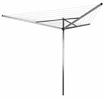 Brabantia Compact Rotary Dryer, 30m, Metallic Grey