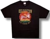 LED ZEPPELIN - Circle Swan - Black T-shirt