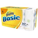 Bounty Basic Paper Towels, Prints, Regular Roll - 8 pk