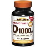 Sundown High Potency D 1000 IU (D3) 100 Tablets
