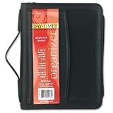 Day-Timer 44531 Personal organizer starter set, vinyl & fabric binder, 5-1/2x8-1/2, black