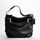 Coach Leather Brooke Leather Carly Covertiable Shoulder Hobo Bag Purse Black