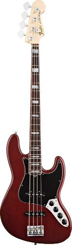 Fender American Deluxe Jazz Bass®, Wine Transparent, Rosewood Fretboard