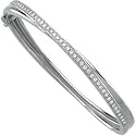 14K Yellow Gold Diamond Bangle