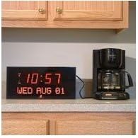 Buy Big Digital LED Calendar Clock by distributed Dynamic-Living.com now!