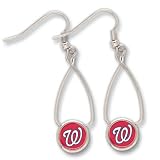 Washington Nationals Official French Loop Logo Earrings