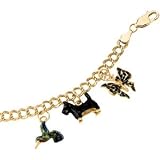 14K White Gold Solid Bracelet - 7 inches