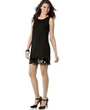 XOXO Sequined-Hem Sleeveless Shift Dress