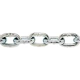 ASC MC168103002 Low Carbon Steel Case Hardened Proof Coil Chain, Zinc Plated, 3/16" Trade, 3/16" Diameter x 2' Length