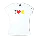 Pac Man Love Ladies Fitted T-Shirt Video Game