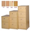Trexus Filing Cabinet Lockable 2 Drawer Foolscap W476xD598xH698mm Oak