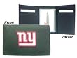 New York Giants Embroidered Leather Tri-Fold Wallet - Football Sports Merchandise