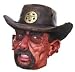 Runs Small - Marshal Costume Mask - Fun Scary Western Costume Mask