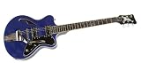 Italia Maranello \'61 Semi-Hollow Body, Beautiful Blue Regal Metallic Electric Guitar